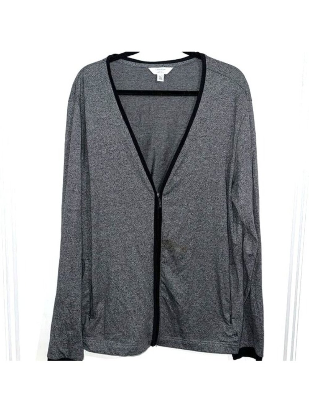 Calvin Klein Body Fit Gray Zip-Up Jacket XL